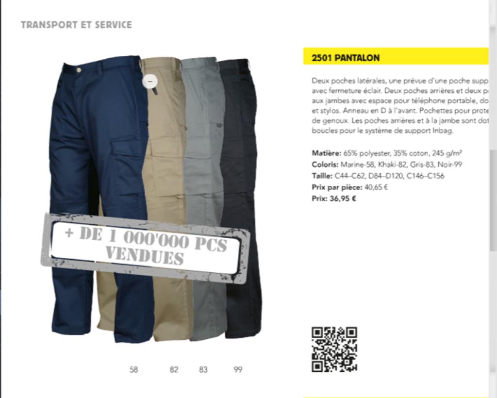 pantalon de travail PRO JOB taille 56 beige OCCASION, Gebruikt, PRO JOB, Broek, Heren