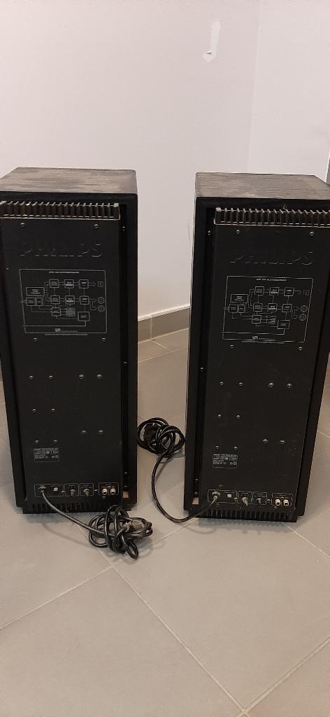 PHILIPS DSS 930 DIGITAAL LUIDSPREKERSYSTEEM, Audio, Tv en Foto, Luidsprekerboxen, Gebruikt, Front, Rear of Stereo speakers, 60 tot 120 watt