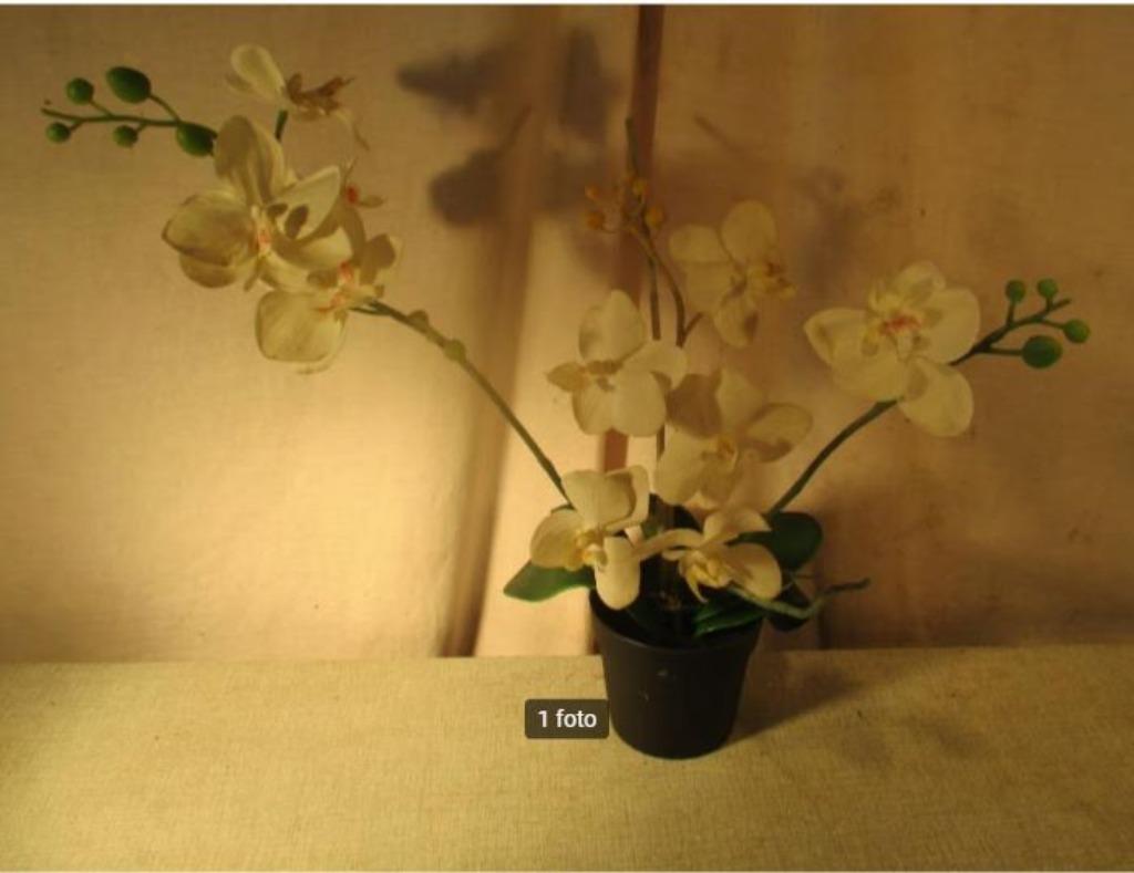 Mooie Kunstplant - Orchidee - in pot, Ophalen of Verzenden, Zo goed als nieuw