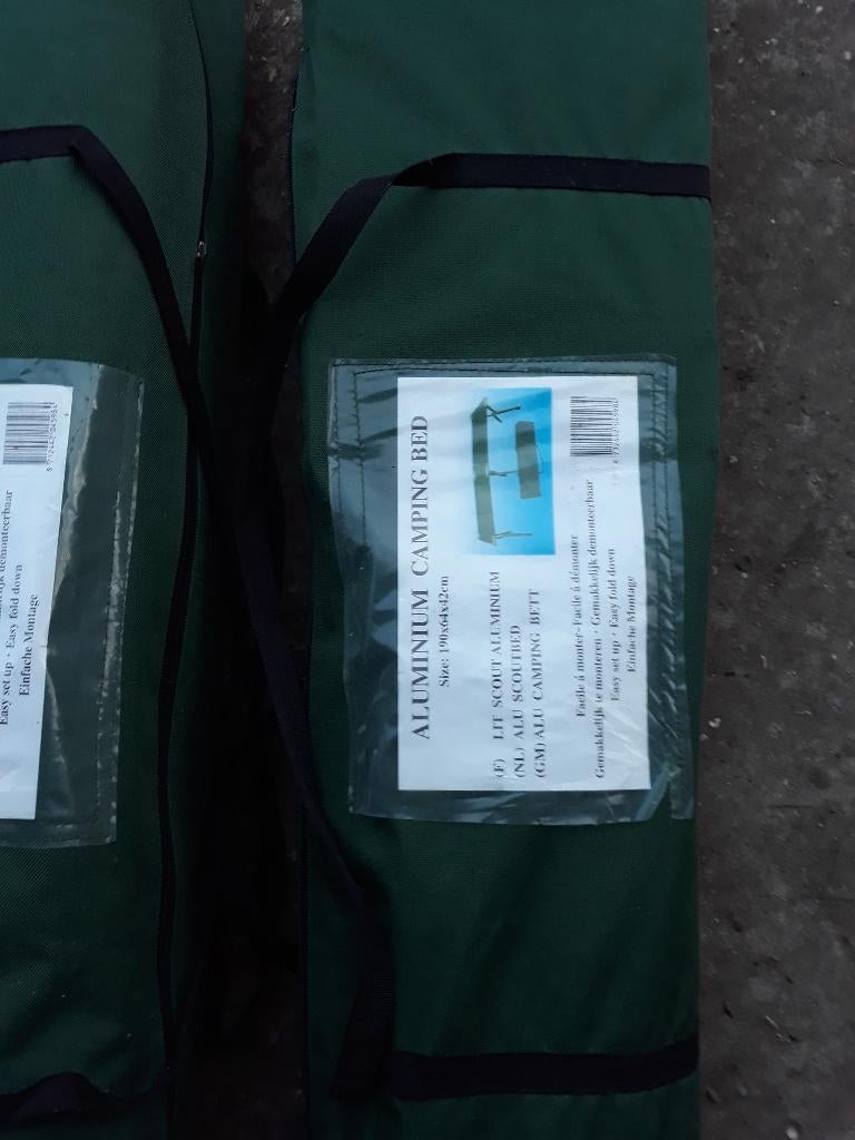 aluminium kampingbed nieuw 2 stuks camping, Caravans en Kamperen, Ophalen of Verzenden