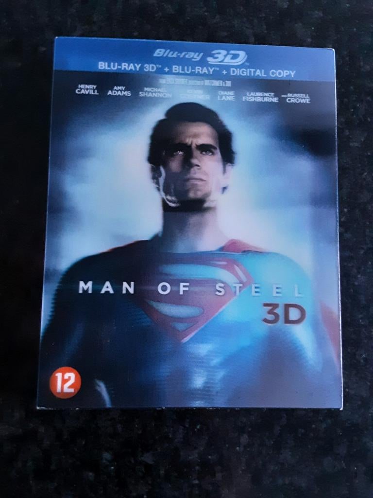 Homme d'acier 3D blue ray NL FR, Enlèvement ou Envoi