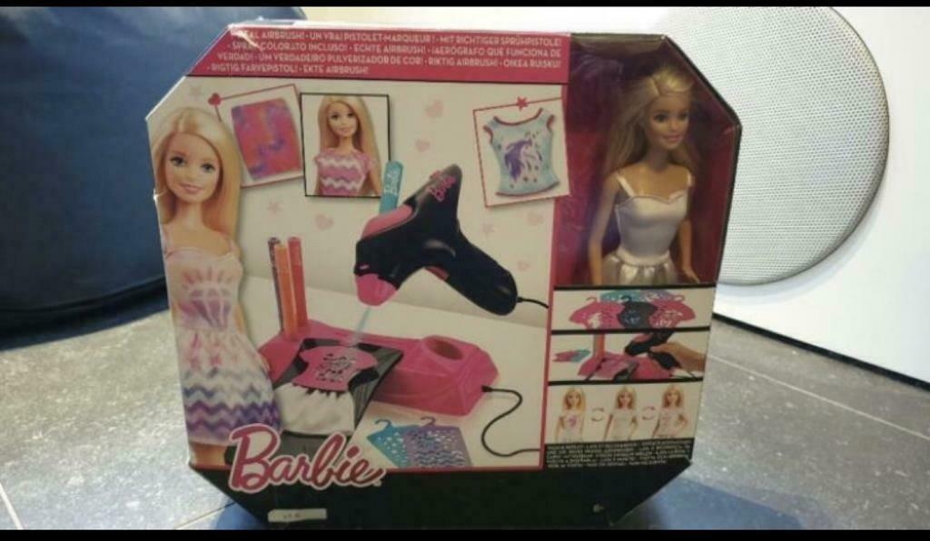 Barbie airbrush, NIEUWSTAAT, Ophalen of Verzenden, Zo goed als nieuw, Barbie