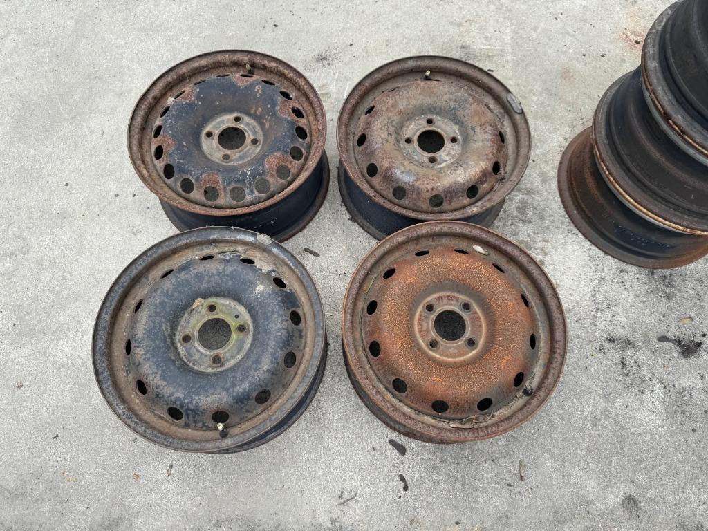 4 Dacia Logan velgen van plaatstaal, Ophalen, Gebruikt, Dacia