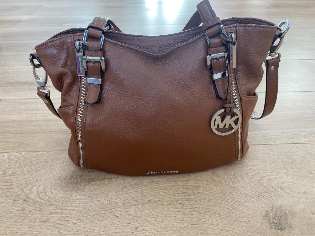 Sac Michael Kors cognac, Enlèvement ou Envoi, Comme neuf, Brun, Sac à bandoulière
