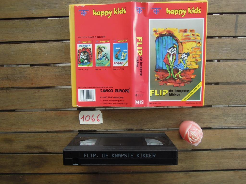 VHS - film Happy kids Flip la plus jolie grenouille, Tous les âges, Enlèvement ou Envoi, Utilisé