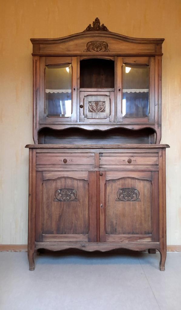 PROMO ARMOIRE ANCIENNE Vitrine ancienne Liège deuxcorps, Enlèvement