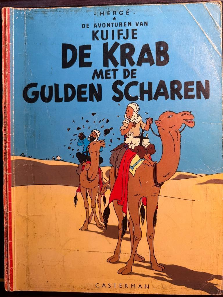De avonturen van Kuifje - 8. De krab met de gulden scharen, Boeken, Gelezen, Eén stripboek, Ophalen of Verzenden, Herge
