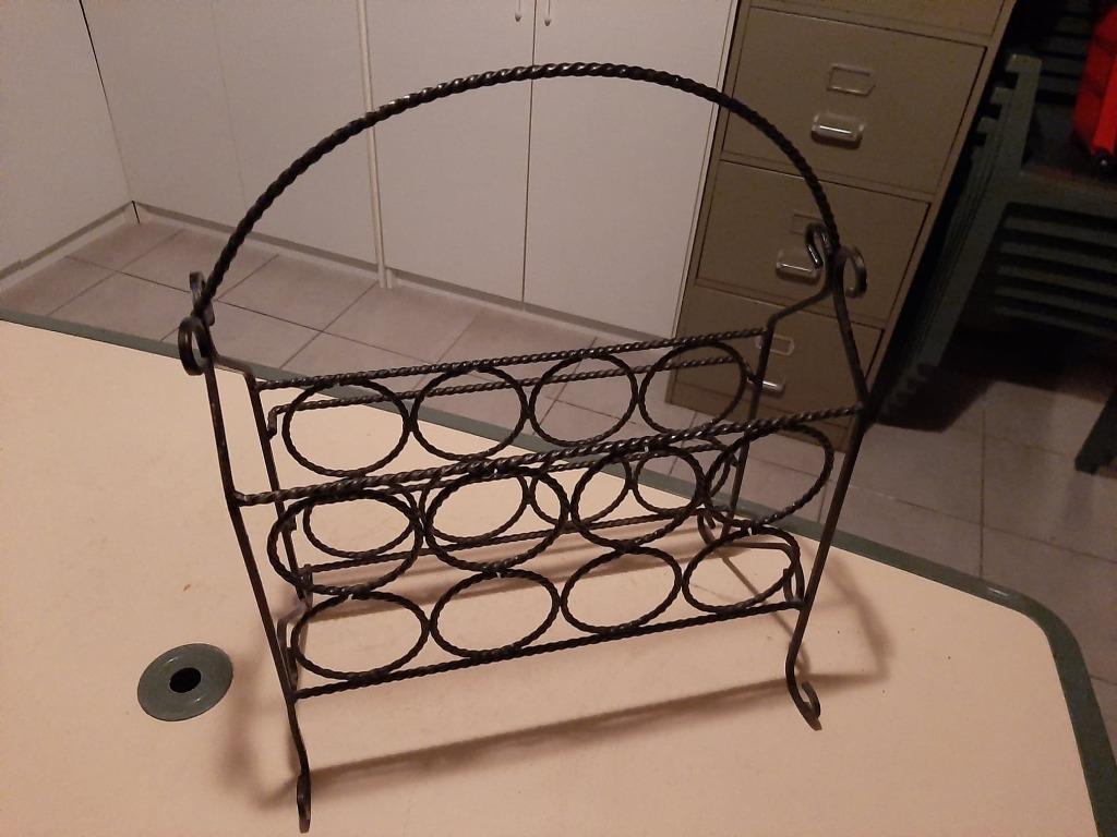 Porte bouteilles en fer forgé Neuf, Ophalen of Verzenden
