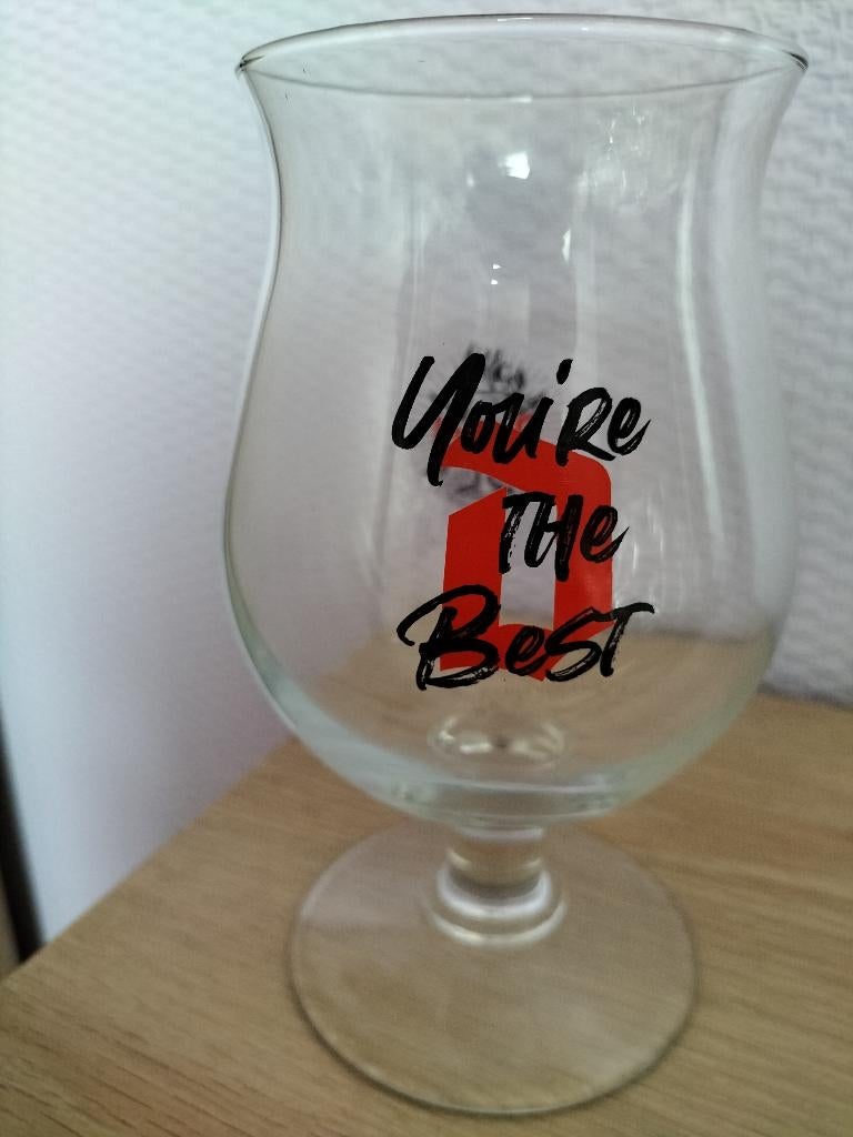 Duvelglas. You're the best, Verzamelen, Biermerken, Ophalen of Verzenden, Zo goed als nieuw, Glas of Glazen, Duvel