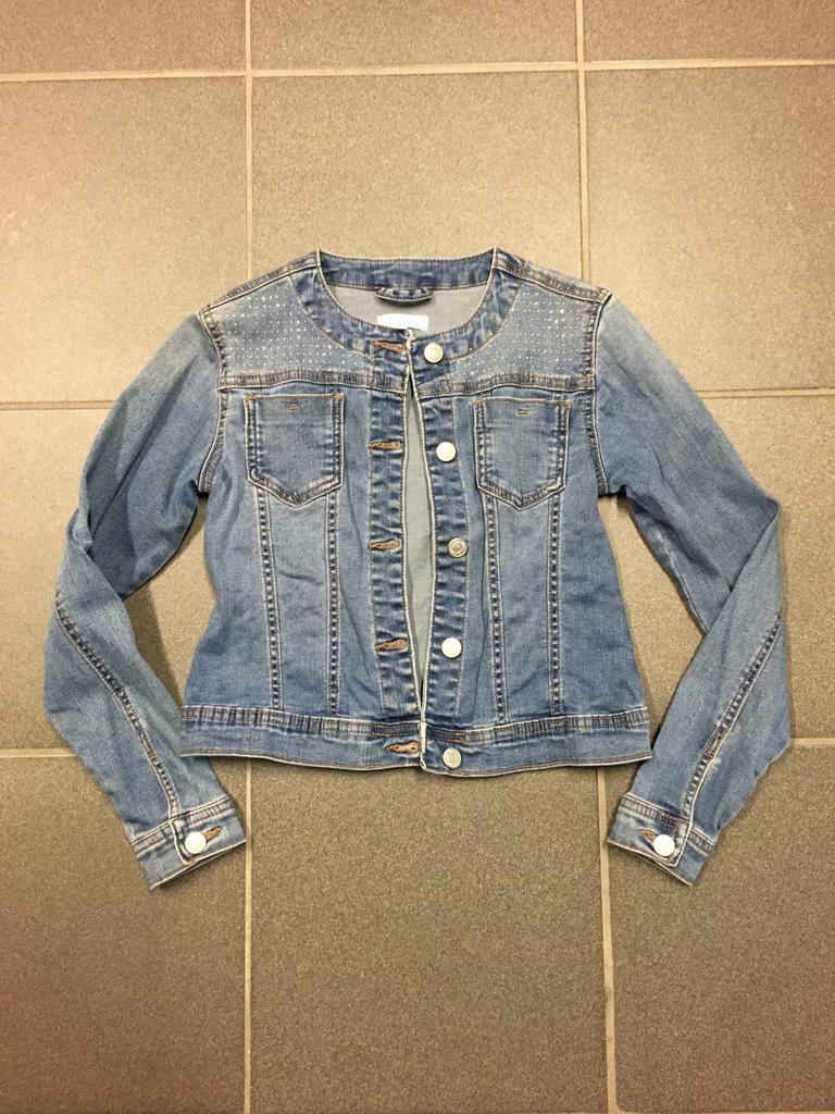 Jeansjas maat 152, Kinderen en Baby's, Ophalen of Verzenden, Zo goed als nieuw, Meisje, Jas