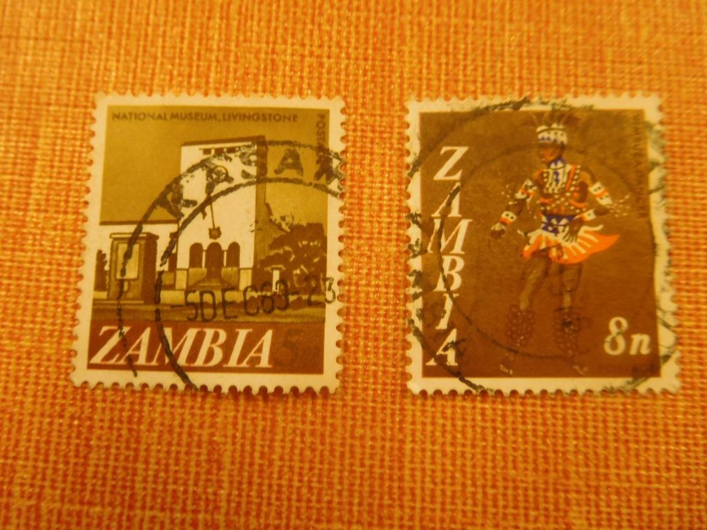 Timbres de Zambie, Postzegels en Munten, Postzegels | Afrika, Ophalen of Verzenden, Zambia, Gestempeld