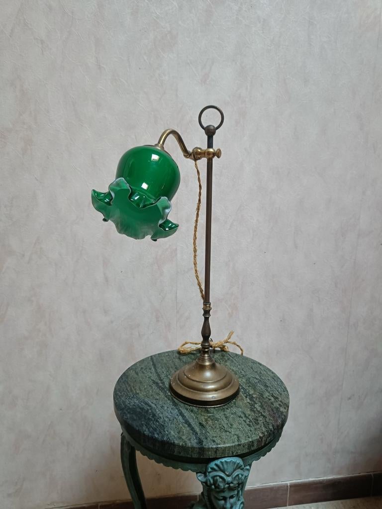 Art Deco bureaulamp / notarislamp jaren 20, Ophalen