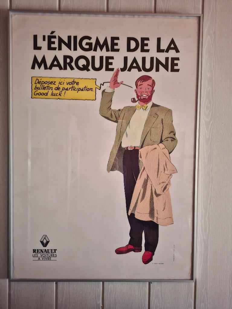 Affiche blake et mortimer, Collections, Personnages de BD, Comme neuf, Image, Affiche ou Autocollant, Autres personnages, Enlèvement