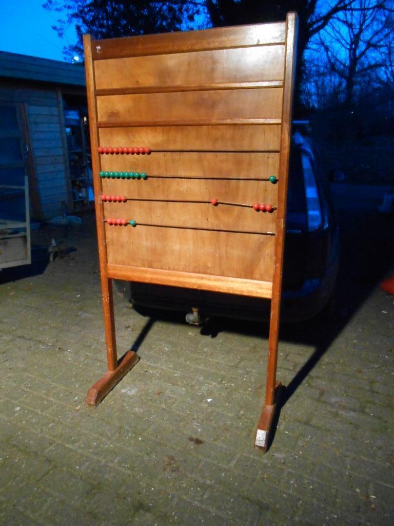 heel groot houten telraam  1m x 1,90m x 0,50m schoolbord, Antiek en Kunst, Ophalen