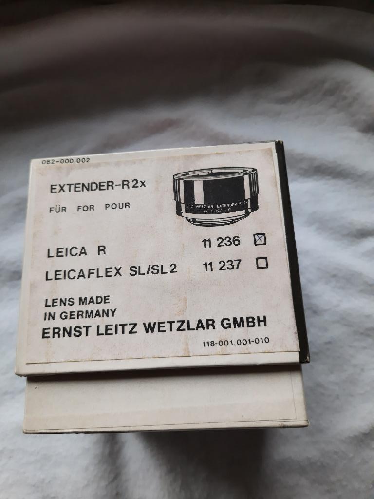 leica extender R2X prima staat, Audio, Tv en Foto, Fotocamera's Analoog, Ophalen of Verzenden, Zo goed als nieuw, Leica