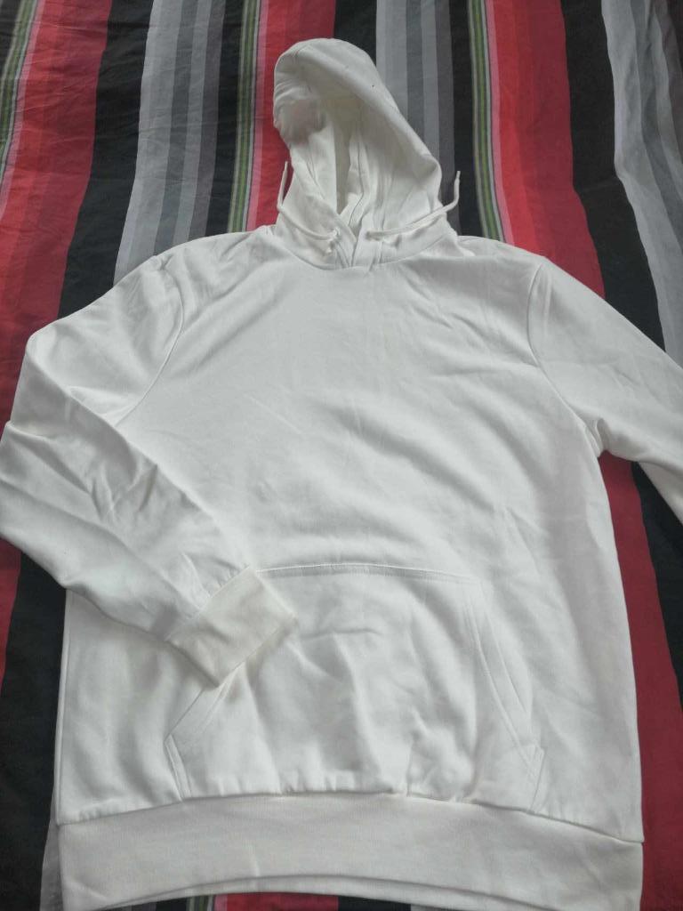 TRUI MET KAP WIT MERK C&A – MAAT L -  NIEUW, Kleding | Heren, Truien en Vesten, Maat 52/54 (L), Wit, Nieuw, C&A