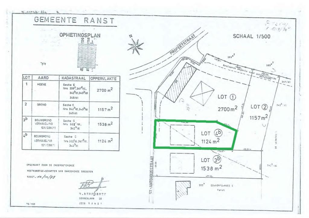 Residentiele bouwgrond open bebouwing Milleghem/Ranst, Ranst, Verkoop zonder makelaar, 1000 tot 1500 m²