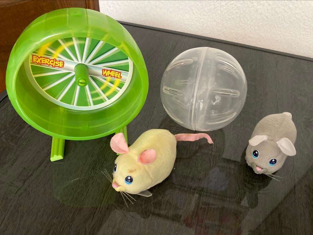 Speelgoed hamster met wiel en bal, Ophalen of Verzenden, Zo goed als nieuw