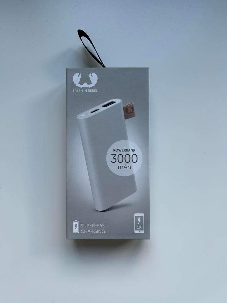 Fresh ‘n Rebel Powerbank 3000mAh, Ophalen of Verzenden, Zo goed als nieuw, Fresh 'n Rebel