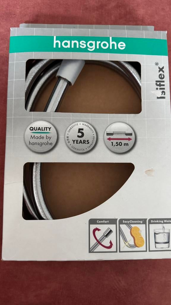 Tuyau de douche Hansgrohe Isiflex, 150 cm, Enlèvement, Comme neuf