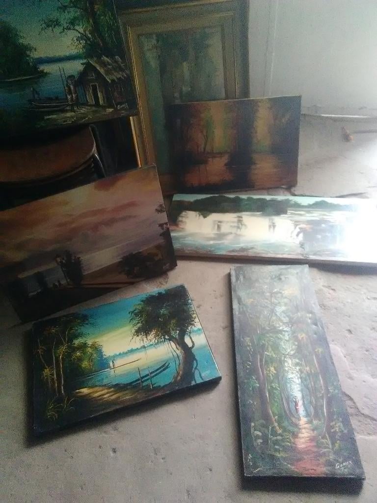Ancienne peinture Congo ' Zaïre, Antiquités & Art, Enlèvement ou Envoi