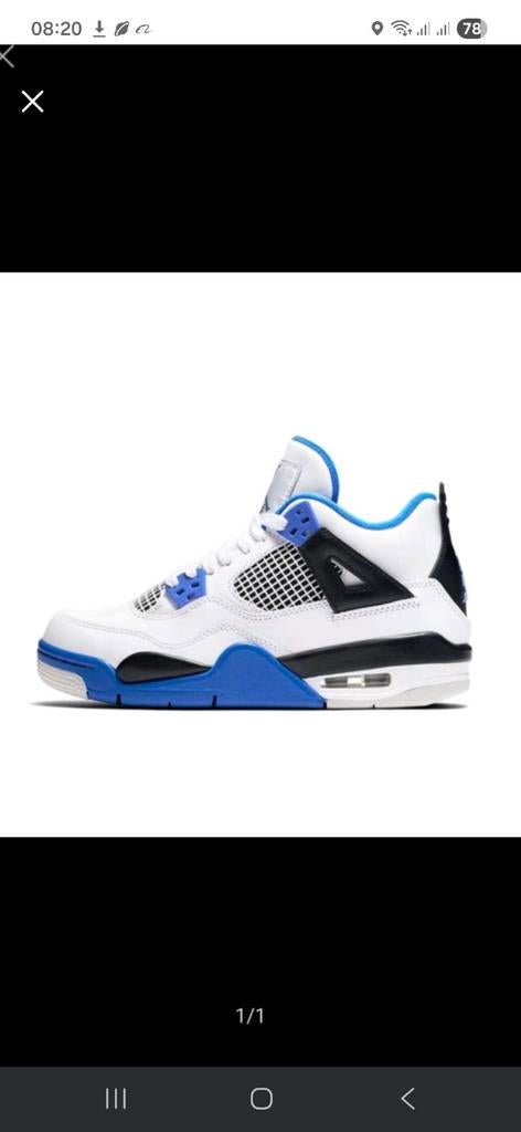 Nike Air Jordan 4 44,45, Ophalen of Verzenden, Nieuw