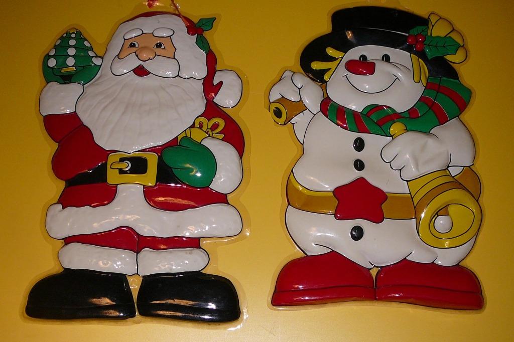 Kerstversiering  :  Kerstman - sneeuwman, Ophalen of Verzenden