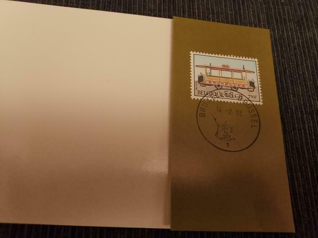 Feuillet timbre tram à chevaux, Timbres & Monnaies, Enlèvement ou Envoi