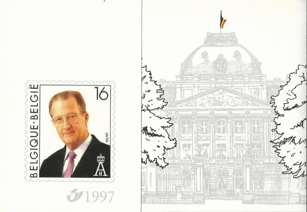 BELGIUM * JAARMAP 1997 uitgegeven door Bpost + zw/w velletje, Ophalen of Verzenden, Zonder stempel, Postfris, Postfris