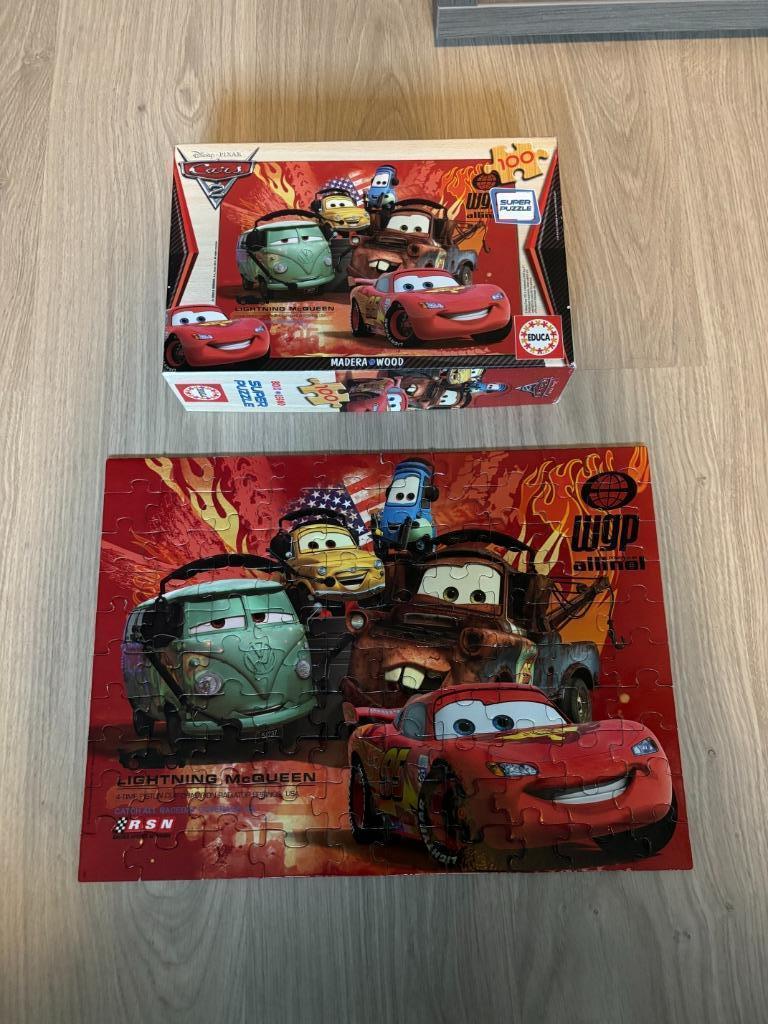 Puzzel Cars - 100 stukjes, Kinderen en Baby's, Ophalen, Meer dan 50 stukjes, Zo goed als nieuw