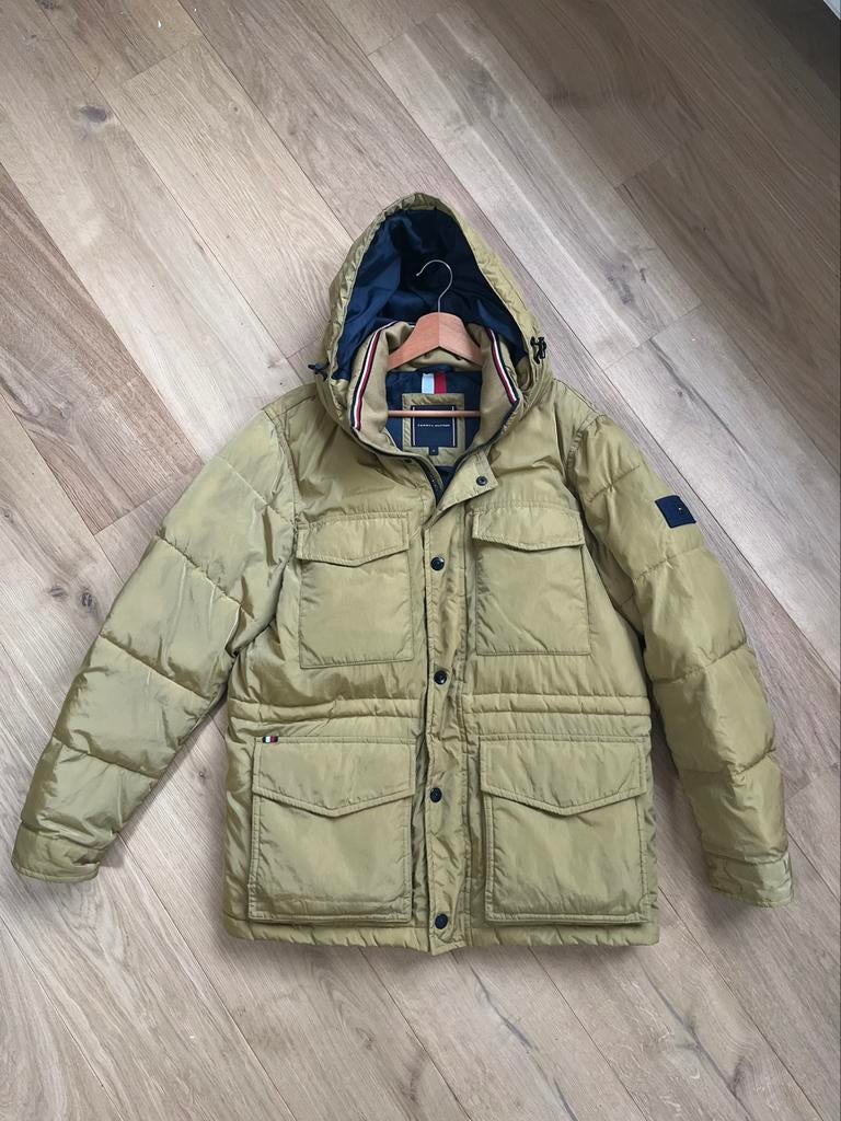 Winterjas Tommy Hilfiger - beige, Kleding | Heren, Jassen | Winter, Ophalen, Maat 48/50 (M), Beige, Zo goed als nieuw