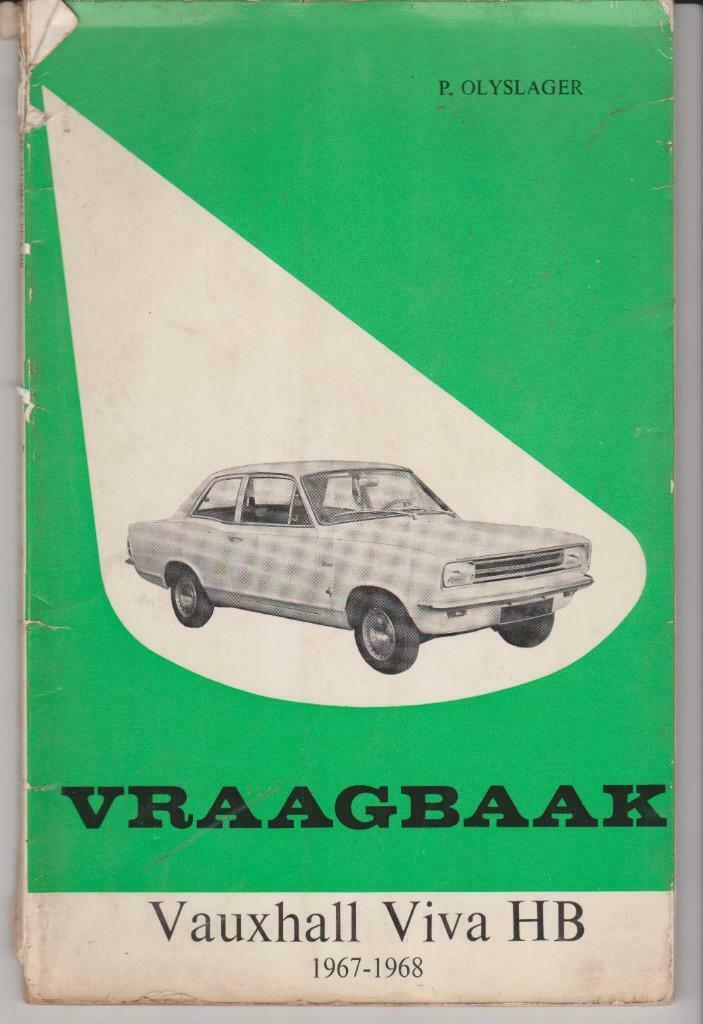Vraagbaak VAUXHALL VIVA HB '67 - '68 technische handleiding, Ophalen of Verzenden