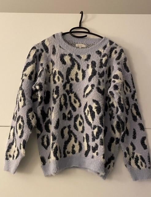 Lichtblauwe pull met dierenprint, Taille 46/48 (XL) ou plus grande, Enlèvement ou Envoi, Bel & Bo, Porté