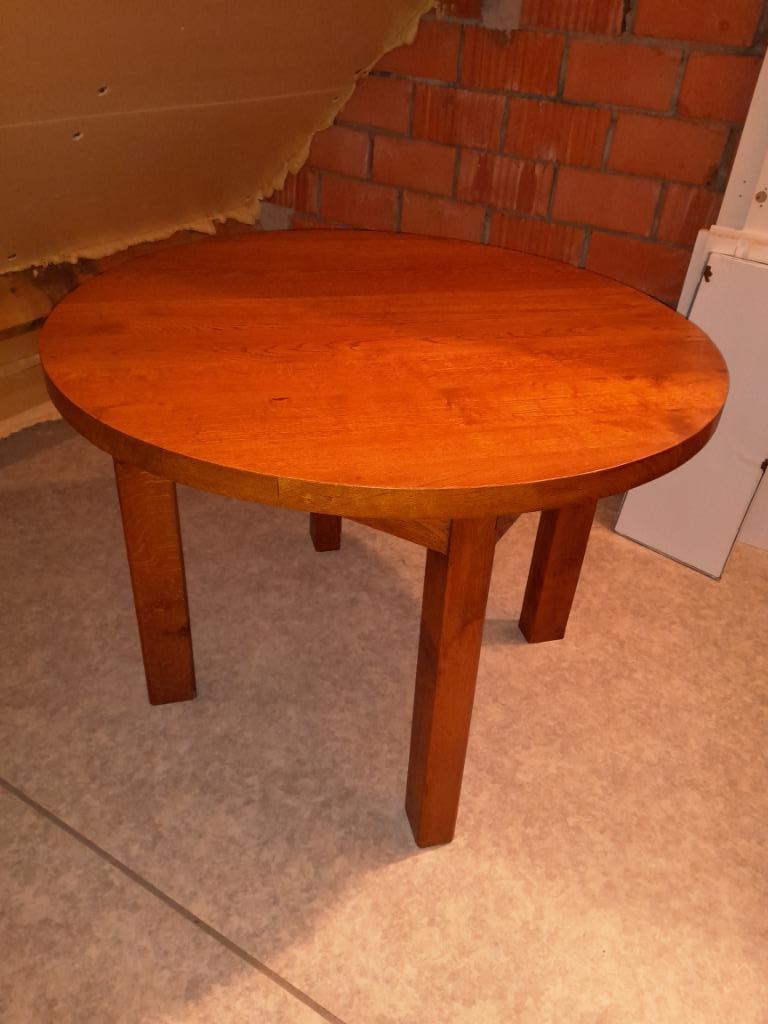table ronde en chêne, Enlèvement ou Envoi