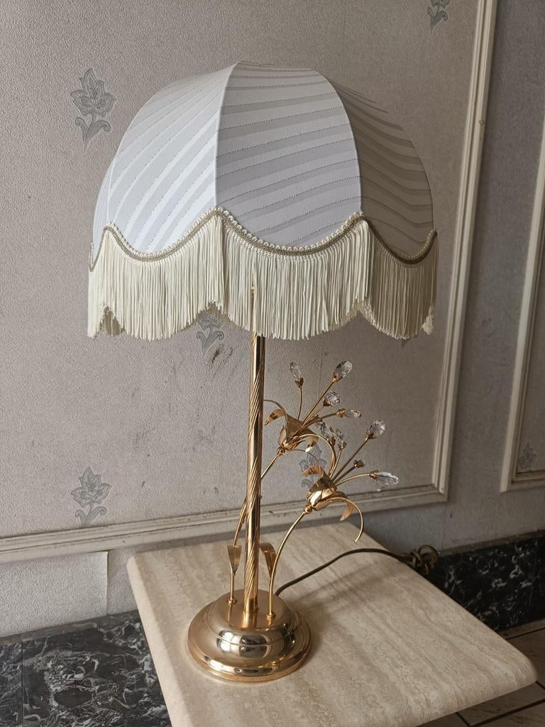 Vintage tafellamp Hollywood Regency jaren 80, Ophalen of Verzenden