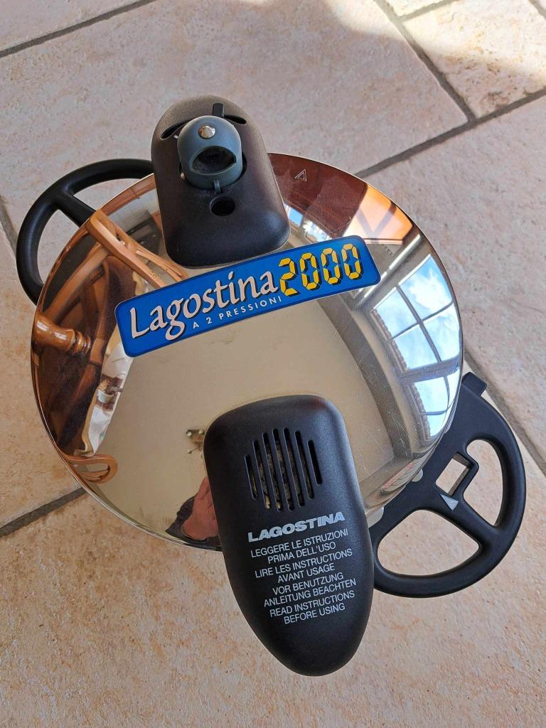 snelkookpan, stoomkom , Merk Lagostina! Als nieuw, Enlèvement ou Envoi, Comme neuf, Inox, Casserole ou Cocotte-minute