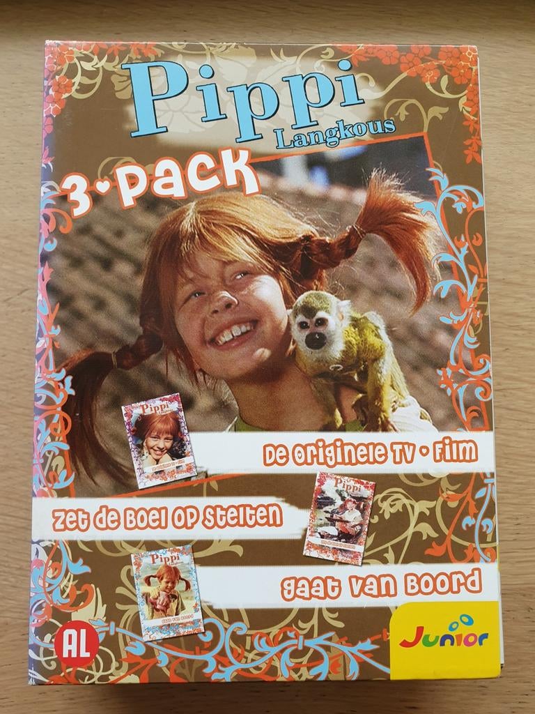 Pippi Langkous - 3-Pack DVD, Avontuur, Gebruikt, Alle leeftijden, Boxset