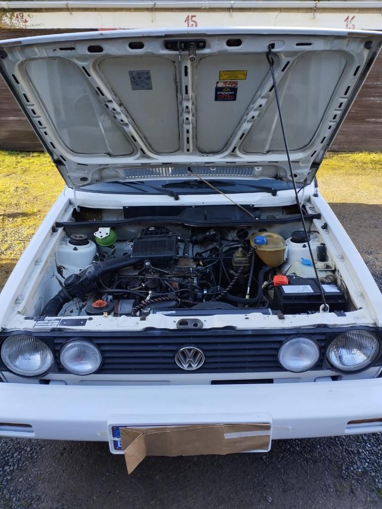 Vw golf 1 cabriolet, Auto's, 4 zetels, Cabriolet, Wit, Handgeschakeld