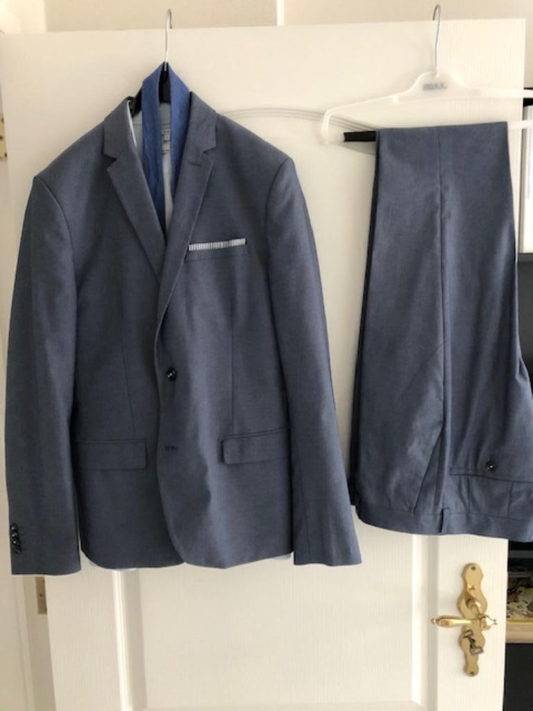 Kostuum blauw-grijze kleur (proclamatie), Vêtements | Hommes, Costumes & Vestes, Jules, Comme neuf, Enlèvement, Bleu