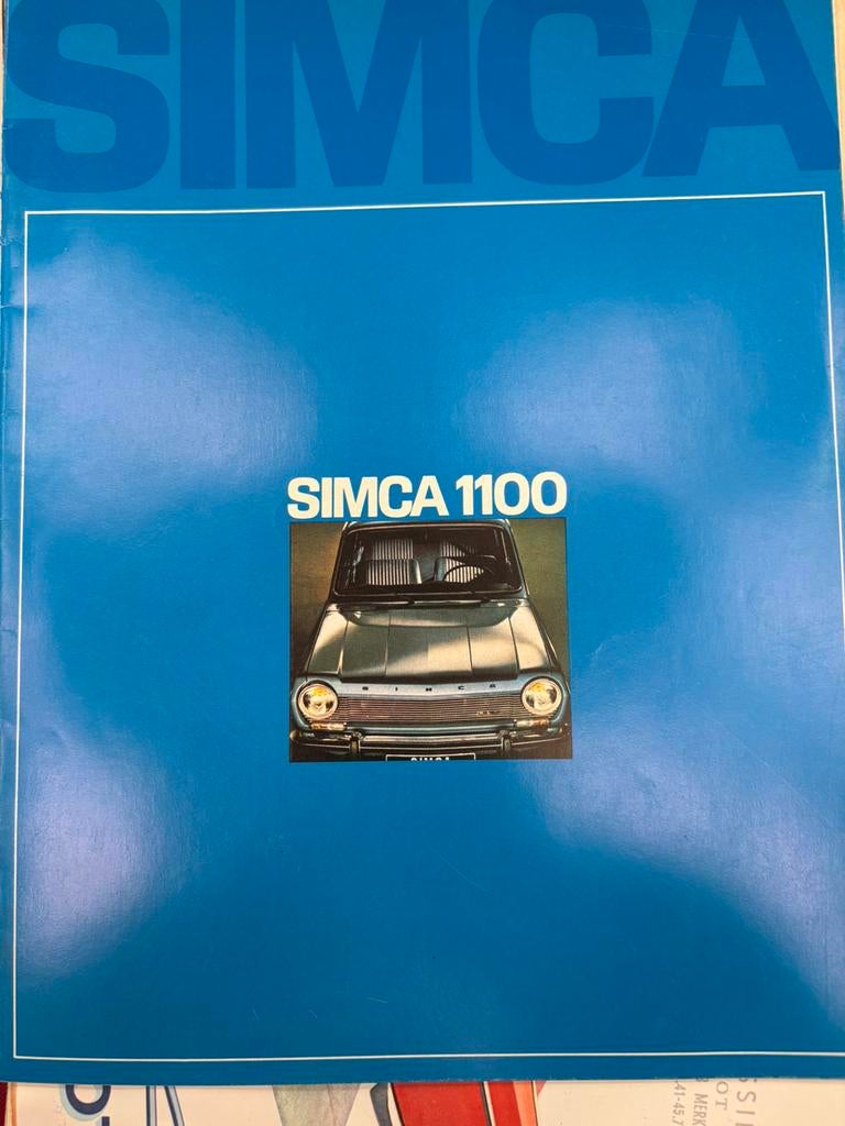 Très beau prospectus, catalogue Simca 1100, Enlèvement ou Envoi