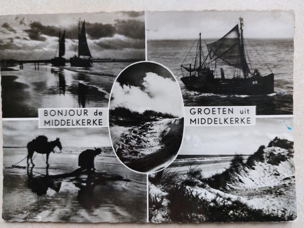 oude postkaart Middelkerke, Collections, Cartes postales | Belgique, Envoi