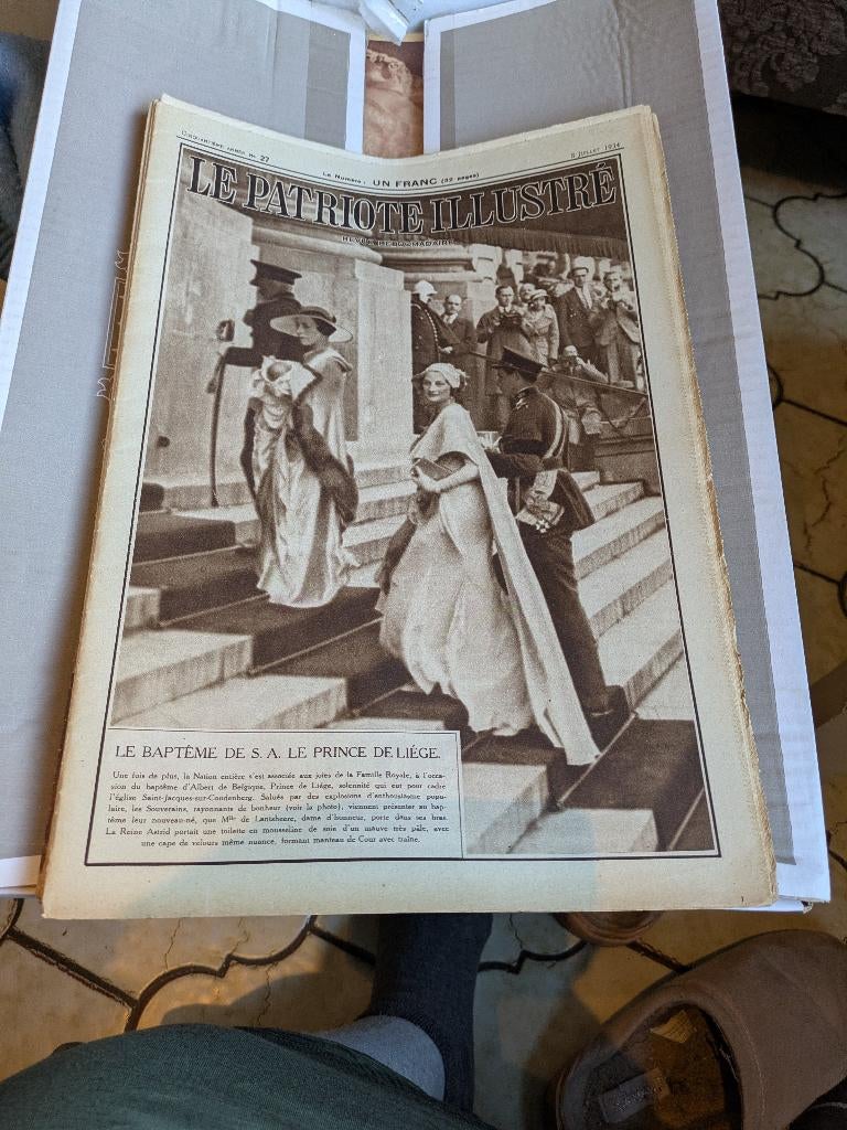 Patriote illustre, Enlèvement ou Envoi, 1920 à 1940, Journal ou Magazine