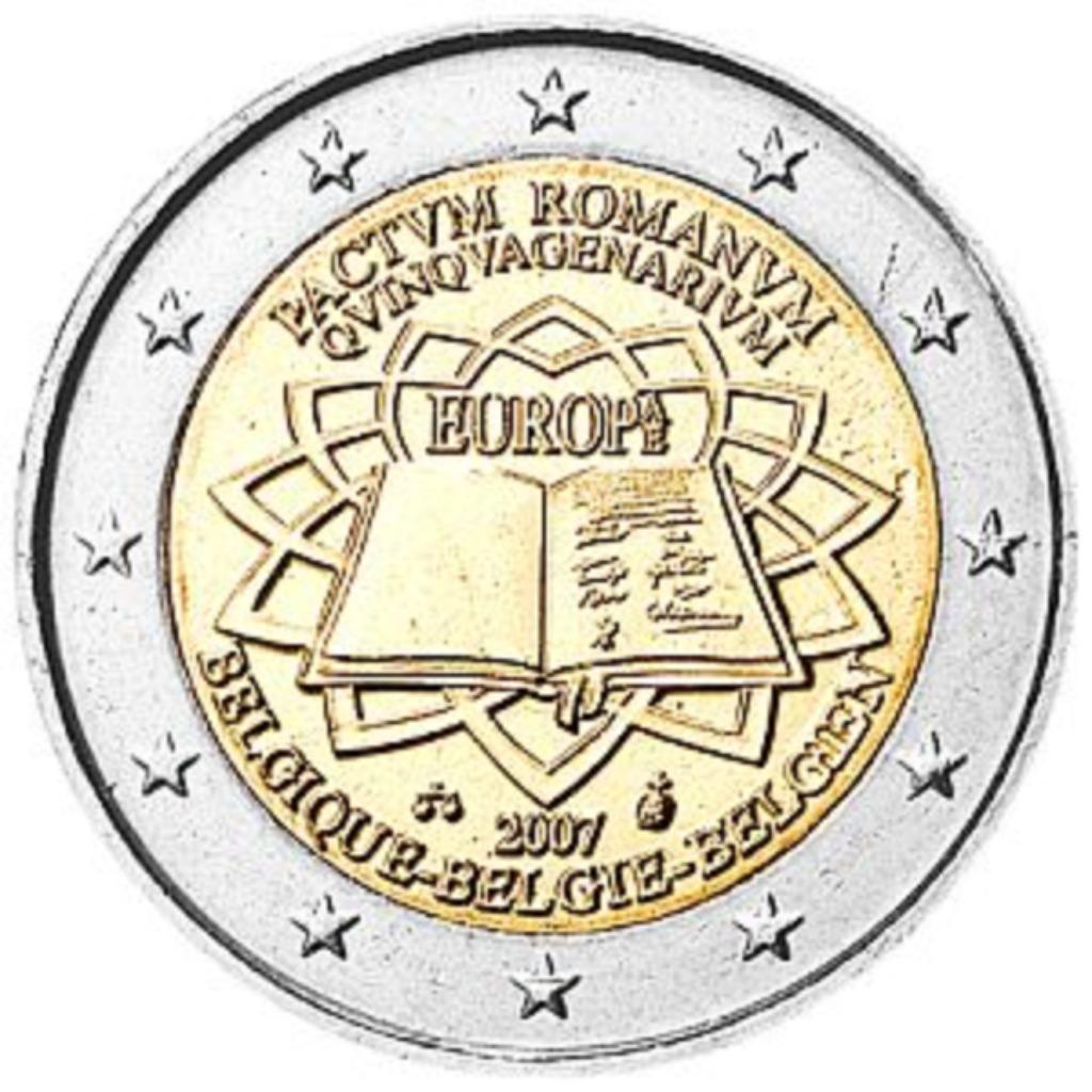 Frankrijk 2 Euro Sp. Uitg. verdrag van Rome 2007, Postzegels en Munten, Munten | Europa | Euromunten, Ophalen of Verzenden, Frankrijk