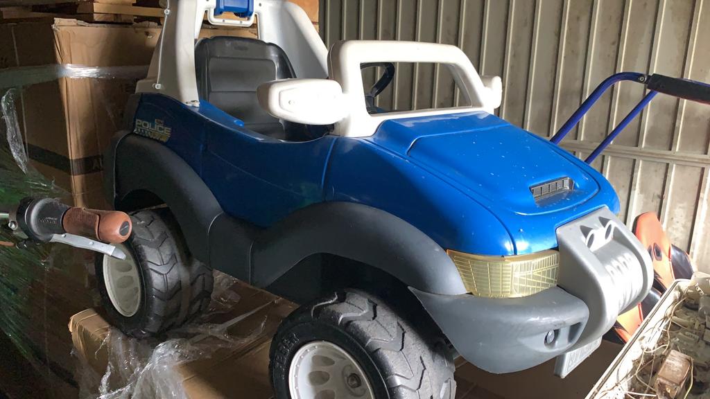 Elektrische politie auto, Ophalen, Gebruikt