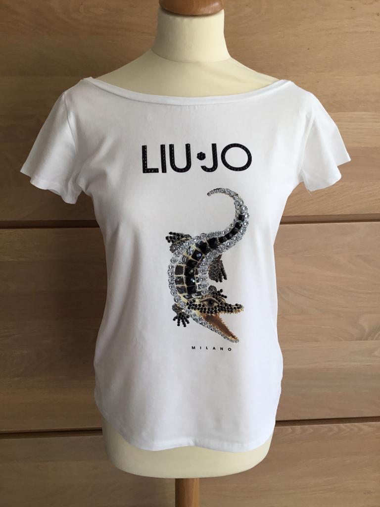 T-shirt LIU-JO, Kleding | Dames, Liu Jo, Wit, Ophalen of Verzenden, Zo goed als nieuw