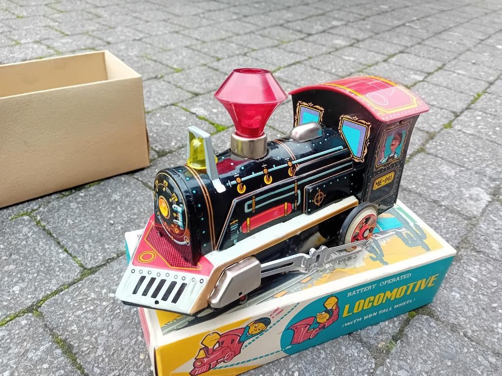 Vintage Blikken stoomtrein made in China perfecte staat MIB, Enlèvement ou Envoi