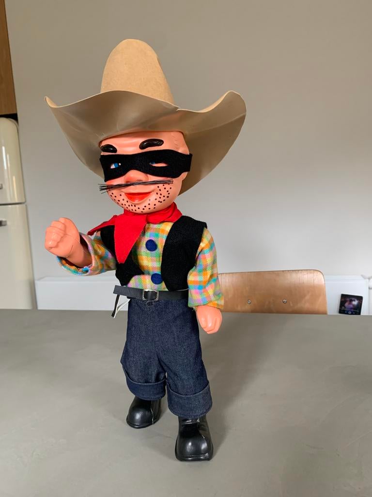 Vintage oude Mexicaanse pop (cowboy) 47 cm, Verzamelen, Ophalen of Verzenden, Zo goed als nieuw, Pop