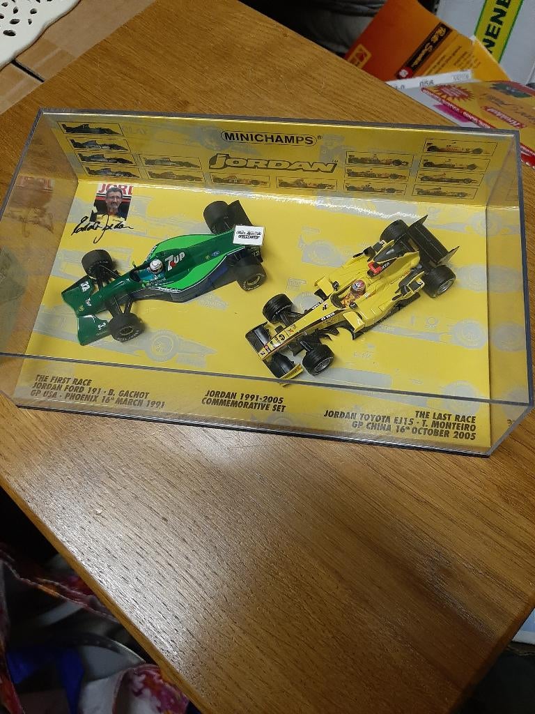 Jordan F1 1991-2005 set Minichamps, Verzamelen, Automerken, Motoren en Formule 1, Nieuw, Formule 1, Ophalen