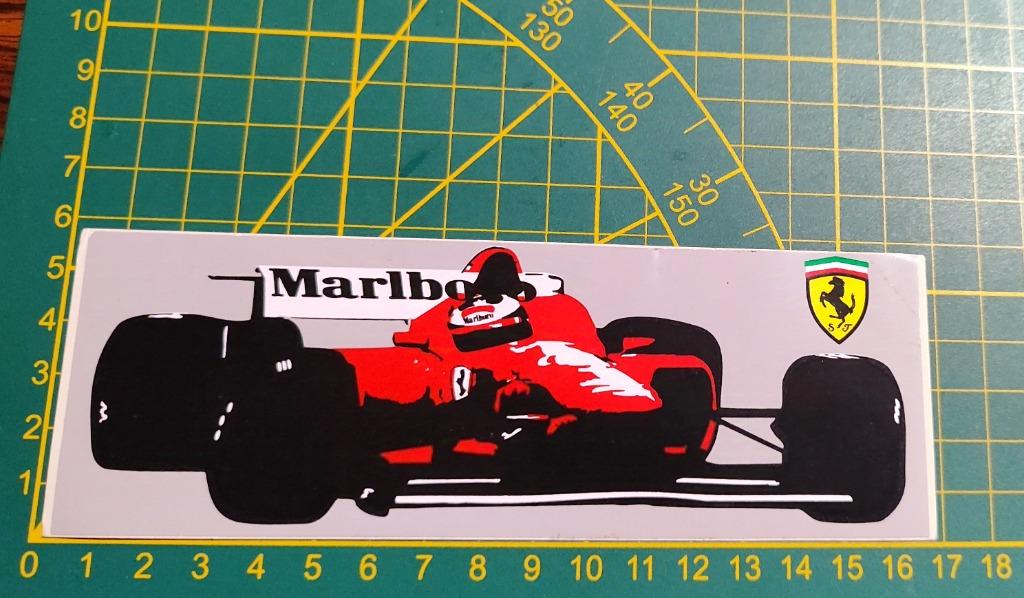 Sticker F1 Ferrari Michael Schumacher 1996, Enlèvement ou Envoi