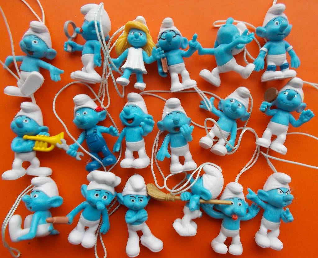 18 verschillende smurfen beeldjes Delhaize 2011, Verzenden, Nieuw, Verschillende Smurfen